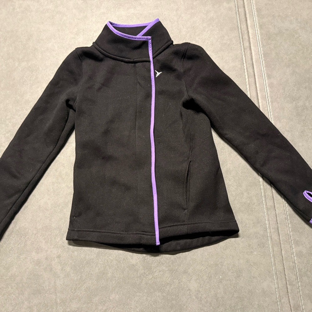 Old Navy Active Black Fleece with Purple Accents. (Size Lg. 10-12)